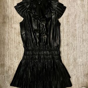 Current Air Black/silver metallic dress- size large